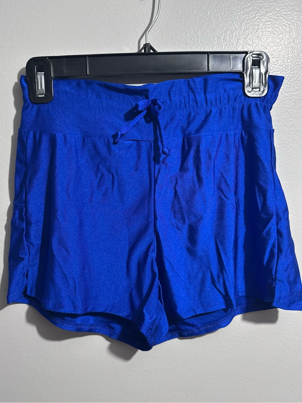 High-Waist Cobalt Blue Shorts Drawstring Size S (1433)